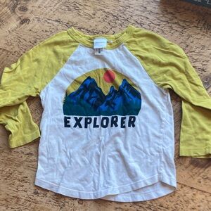 Hanna Anderson Explorer Shirt - Yellow and White
